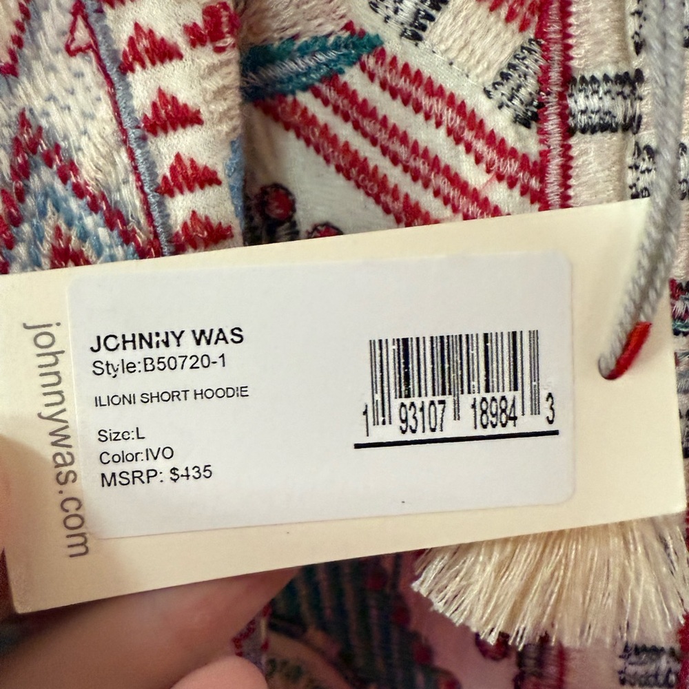 Johnny Was Multicolor Geometric Cardigan NWT - Picture 3 of 4